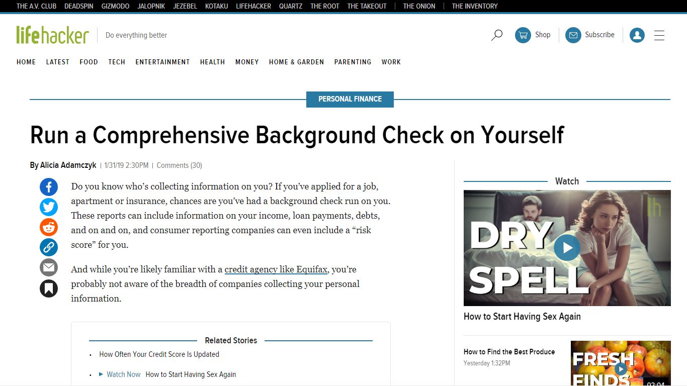 Run a Comprehensive Background Check on Yourself - Lifehacker